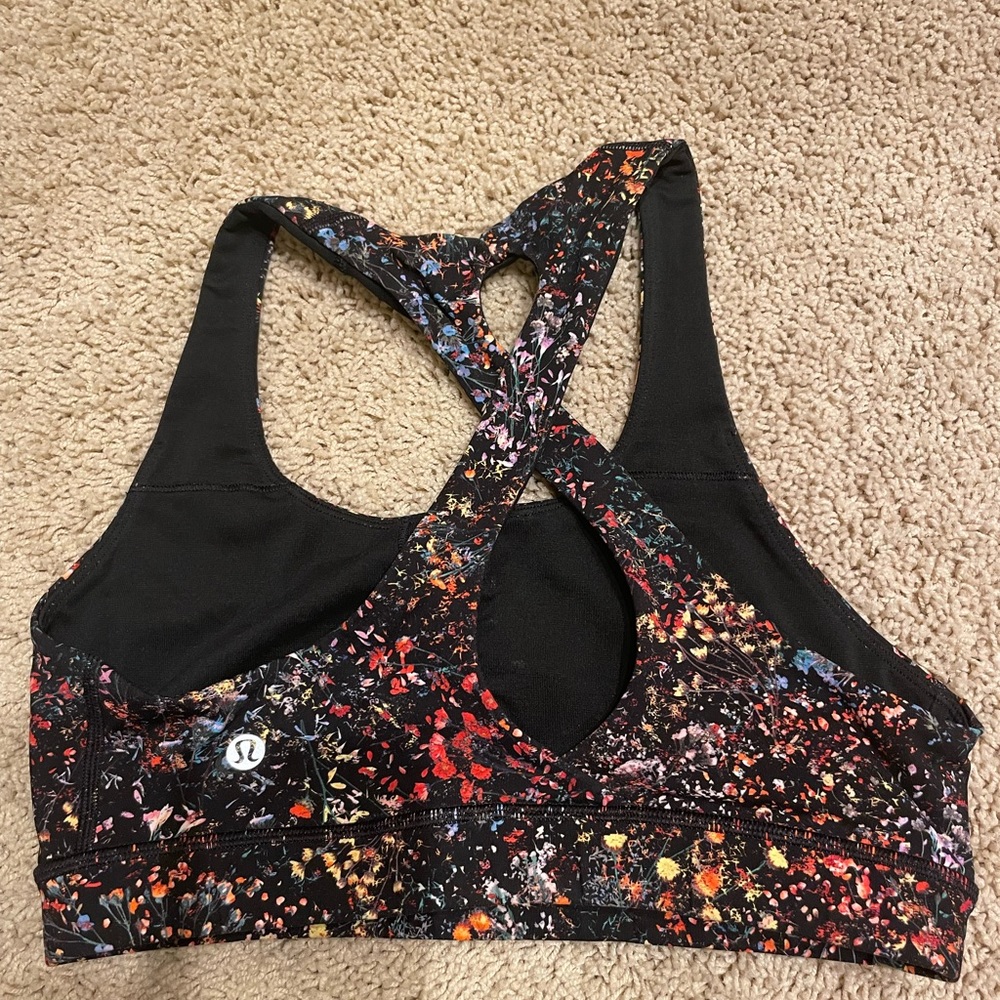 Lululemon floral leggings and sports bra set